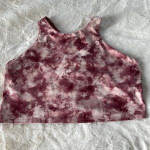 Athleta Printed Longline D-DD Sports Bra
